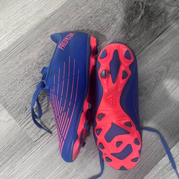 Adidas Blue and Pink Sneakers Vibrant Wave Design - Picture 2 of 3